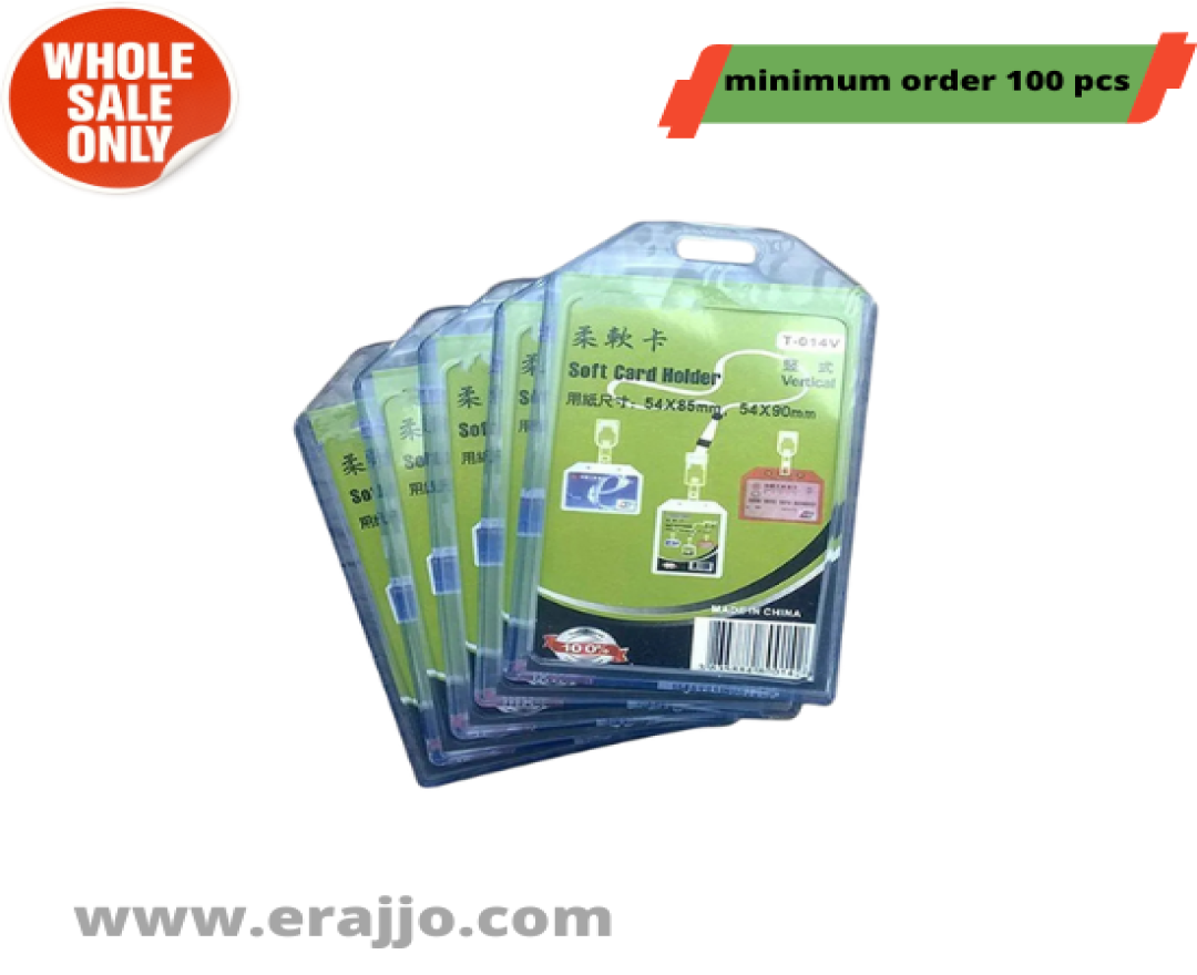 ID Card Soft Cover Holder Waterproof (PVC)